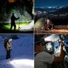 USB Rechargeable Aluminum Alloy Headlamp Super Bright Front Head Lamp 3 Lighting Modes Zoomable Head Lights Forehead Light