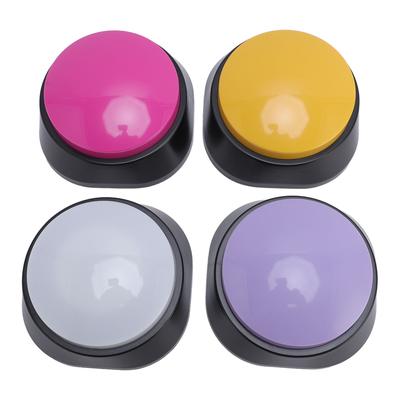 4PCS Pet Training Buzzer 30 Second Recording Dog Talking Buttons for Pranks Desktop Gadgets