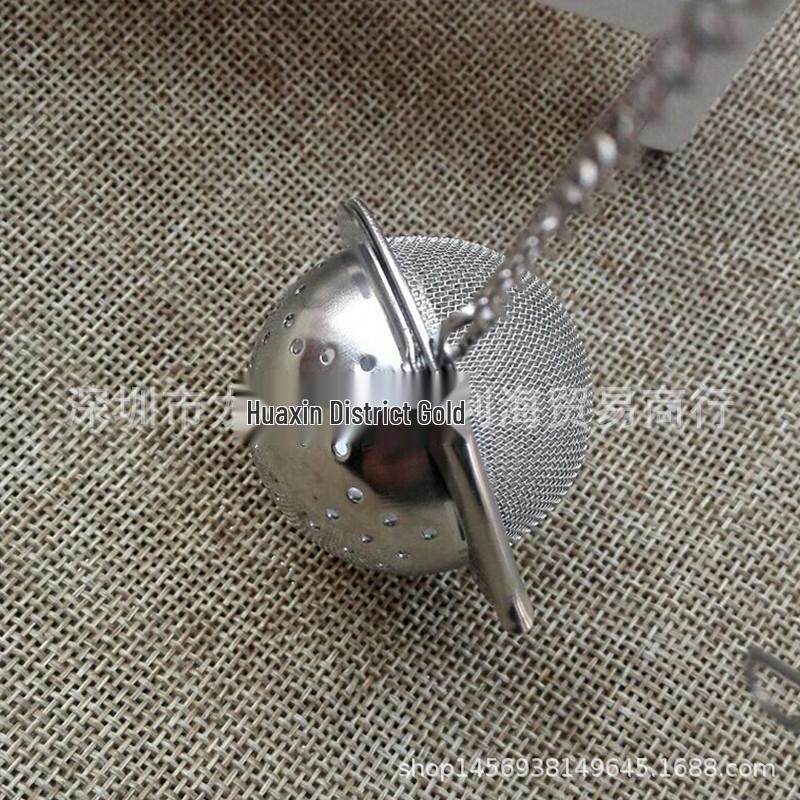 

4.5cm Stainless Steel Flower Tea Infuser & Spice Mesh Ball Strainer for Kitchen and Soup.