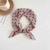 [18 cotton and linen] French high-end bag head small square scarf women's seaside photo silk scarf spring and autumn decorative versatile scarf