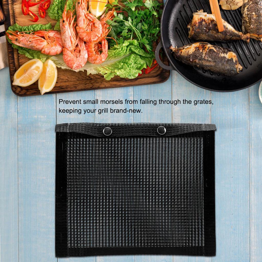 NOn Stick BBQ Bake Bag Heat Resistant Mesh Grilling Bag Outdoor Panic Tool (L)