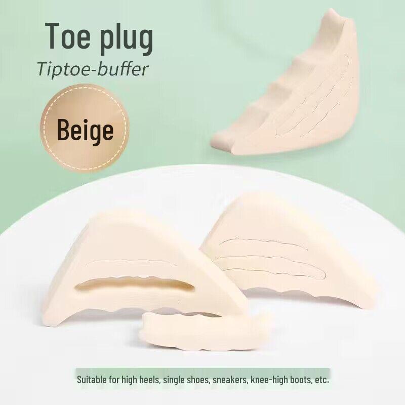 Soft, Breathable Forefoot Sponge Toe Plug for High Heels – Adjustable Size, Anti-Pain, Sweat-Absorbent, Deodorant Half Pad.