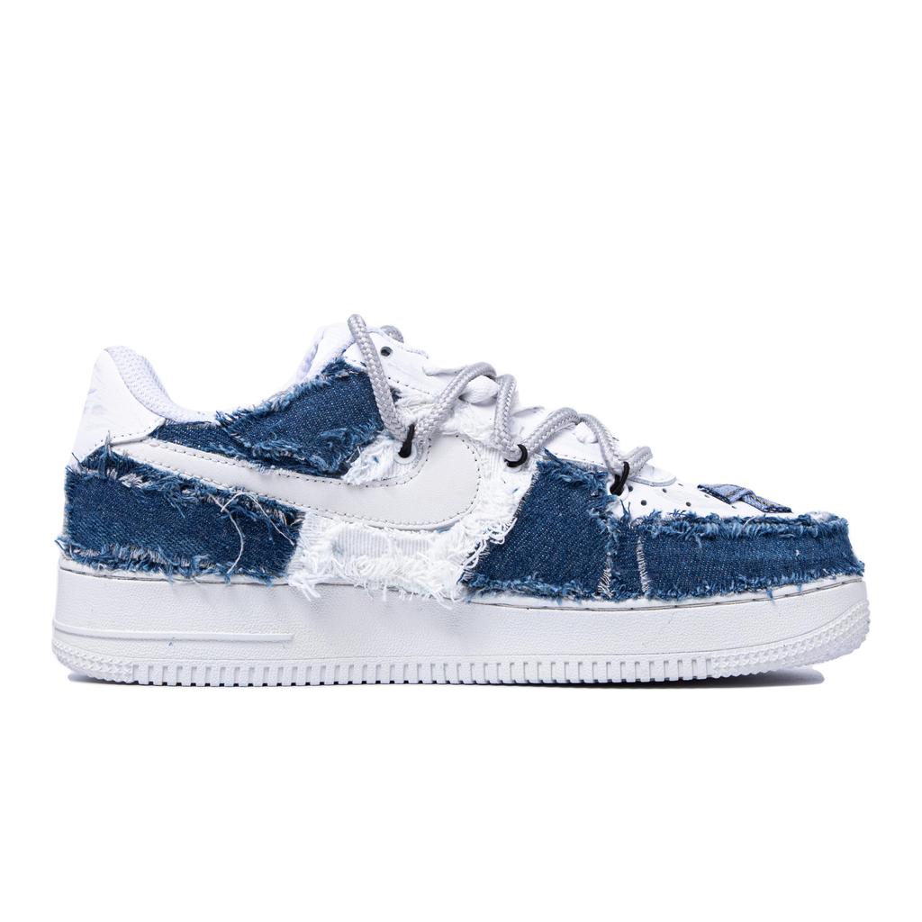 Nike Air Force 1 Low top Skateboard Shoes Women's Blue White DD8959-100(TeamM-)