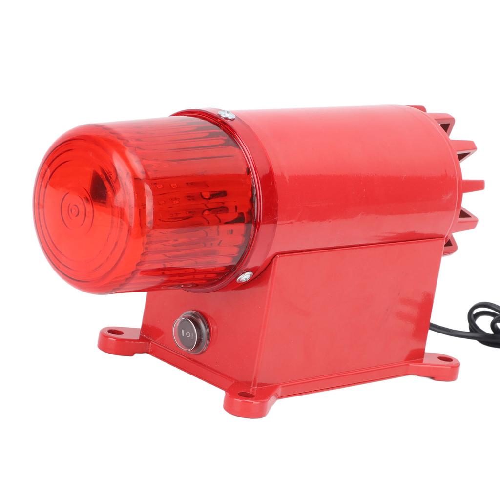 Industrial Alarm High Decibel Horn Sound Light Alarm 3 Volume Adjustment Warning Lamp for Outdoor Port Crane US Plug