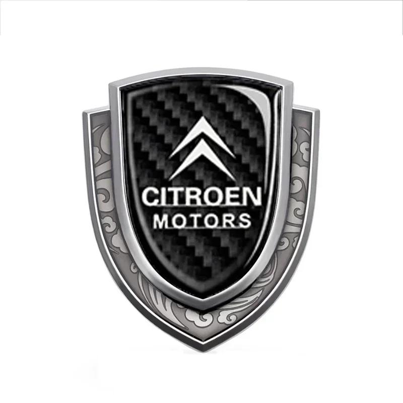 

for Citroen Elysee Berlingo Xsara C3 XR C4 Picasso Sega C5 Aircross X7 Carbon Fiber Car Badge Emblem Exterior Accessories срібний