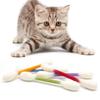 6PCS Felt Giant Swabs Cat Toy Soft Interactive Kick Stick Cotton Swabs Cat Toys Interactive Play