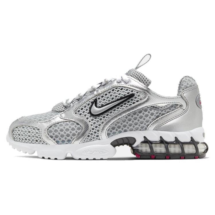 New Nike Air Zoom Spiridon Cage 2 Metallic Silver Women's CD3613-001