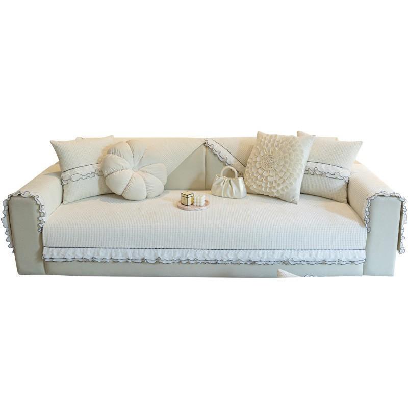 High-end Sofa Cushion In Autumn and Winter, The New Chenille Non-slip Leather Cover and Cloth Cushion Are Universal In All Seasons.