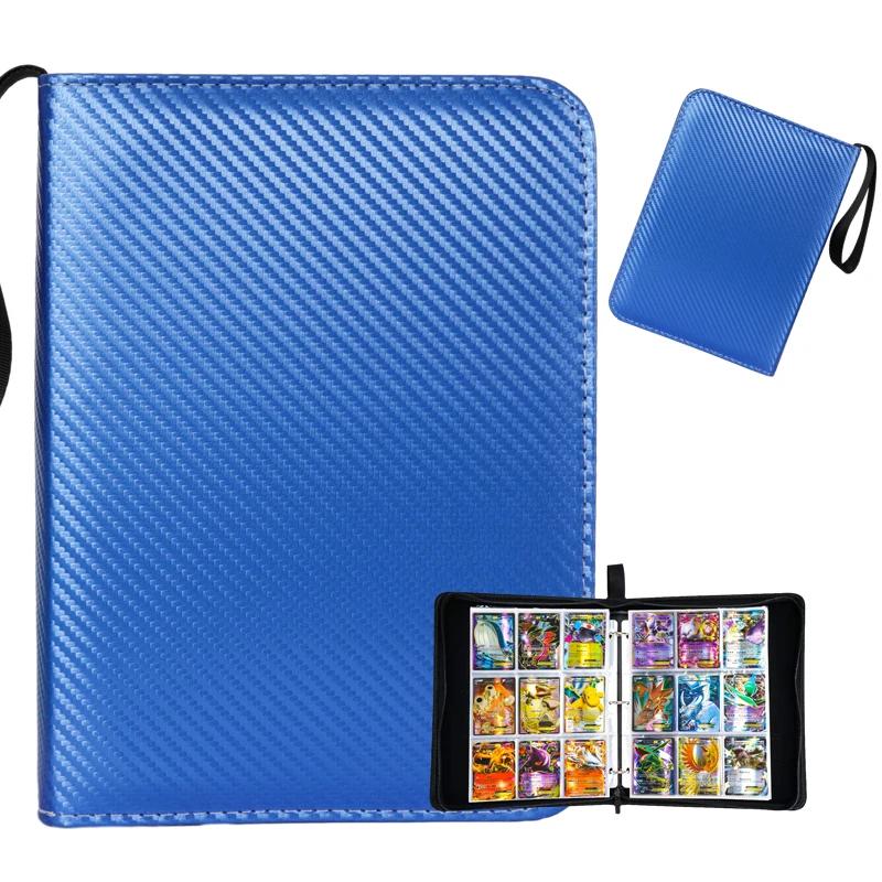 Large Zipper Binder A4/A5 Photocard Collect Book PU Leather Game King Collection Football Star Card Booklet 4/9 Grids Customized