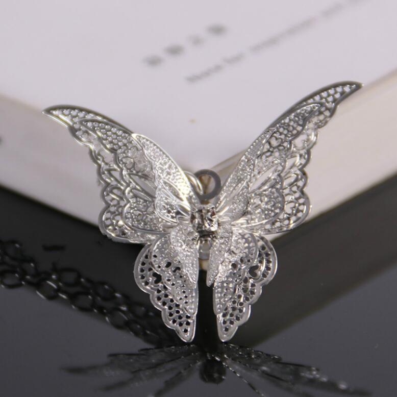 Women's Jewelry Butterfly Pendant Necklace Lovely Butterfly Pendant Chain Necklace Jewelry