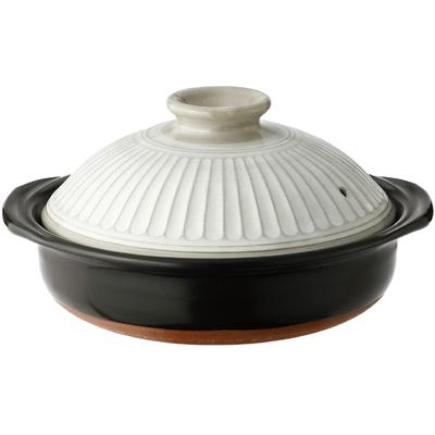Ginpo Pottery Steingut, Größe für 1, passend für offene Banko, hergestellt in Japan, 91061, Topf, Kikuka, Kobiki, 6, Person, ca.. 850ml, Feuer, Ware,
