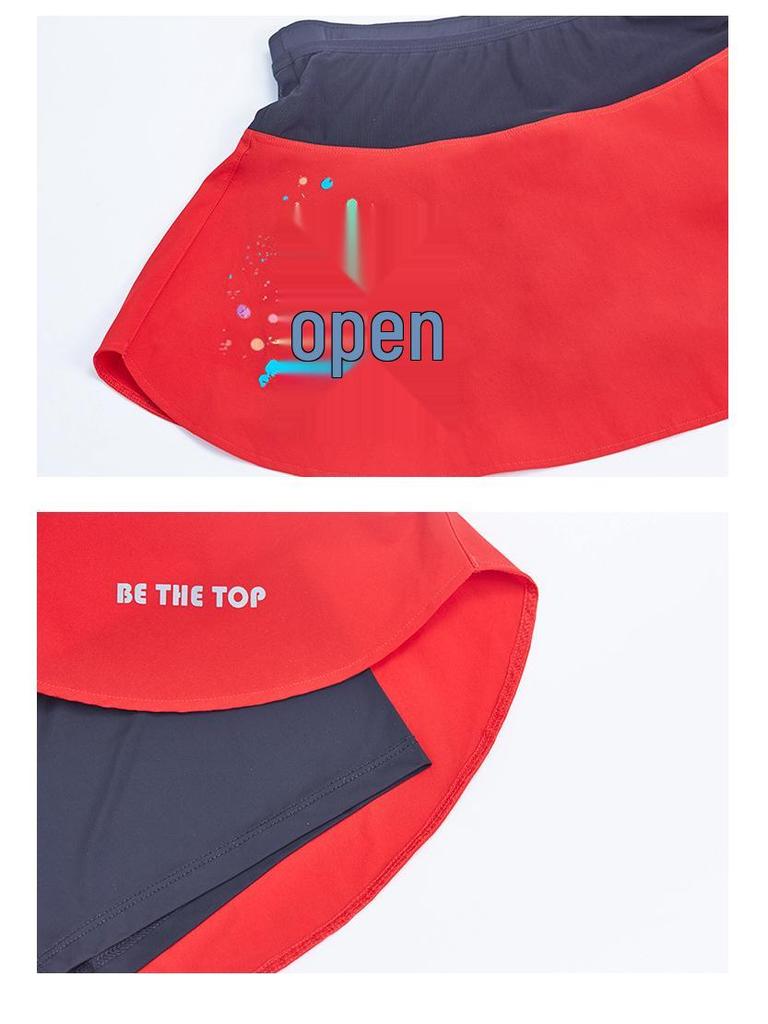 Women's Quick-Dry Splatter Print Skirt with Pockets and Lining