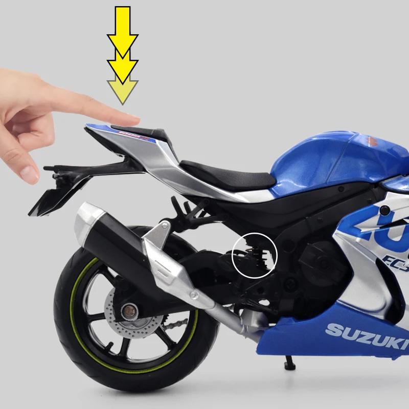 1/12 Scale Suzuki GSX-R1000R Alloy Racing Motorcycle Model Diecast Street Cross-Country Motorcycle Model High Simulation