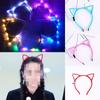 1Pcs Glowing Cat Ears Headdress Colorful Flash Garland Hairbands Women Girl LED Neon Birthday Wedding Party Supplies