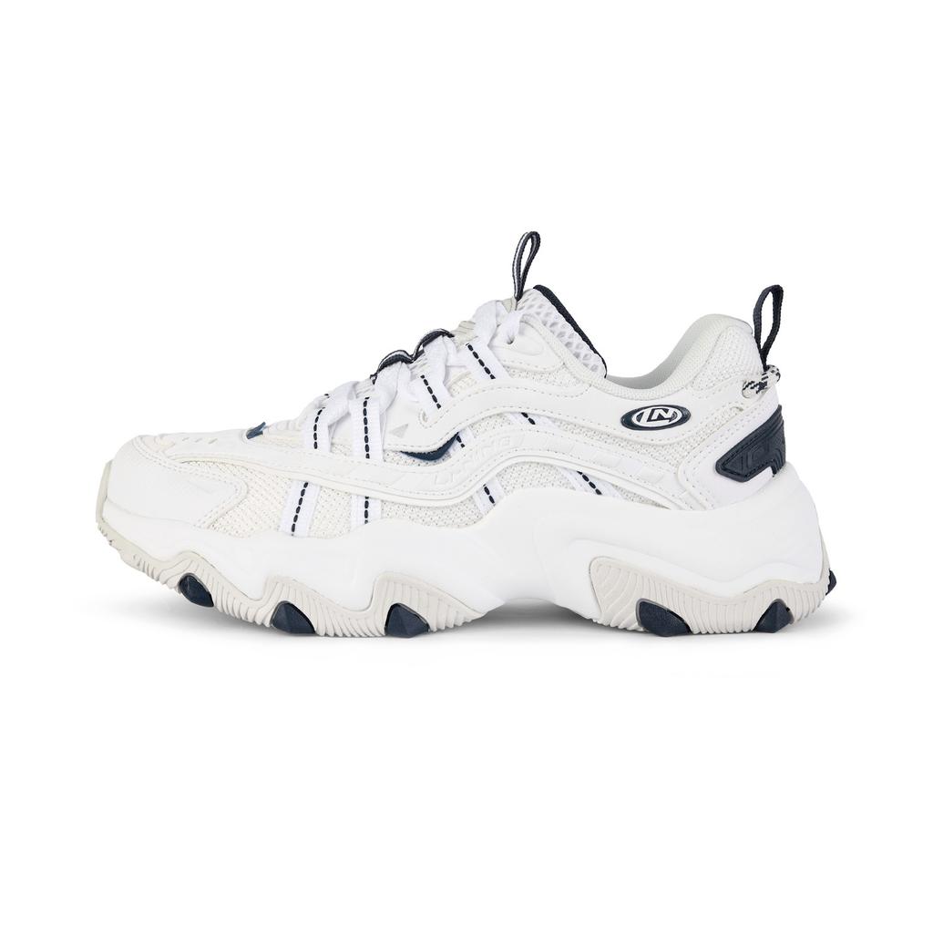 Li-Ning Classic Retro Comfortable Shock Absorbing Non-Slip Wear-Resistant Low-Top Lifestyle Casual Shoes Women Sneaker Standard-White AGCV400-1