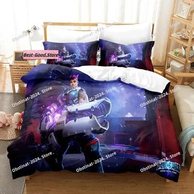 Spiel Heroes of the Storm Bettwäscheset Einzelbett Twin Full Queen King Size Bettset Aldult Kind Schlafzimmer Bettbezugsets Bettlaken-Set