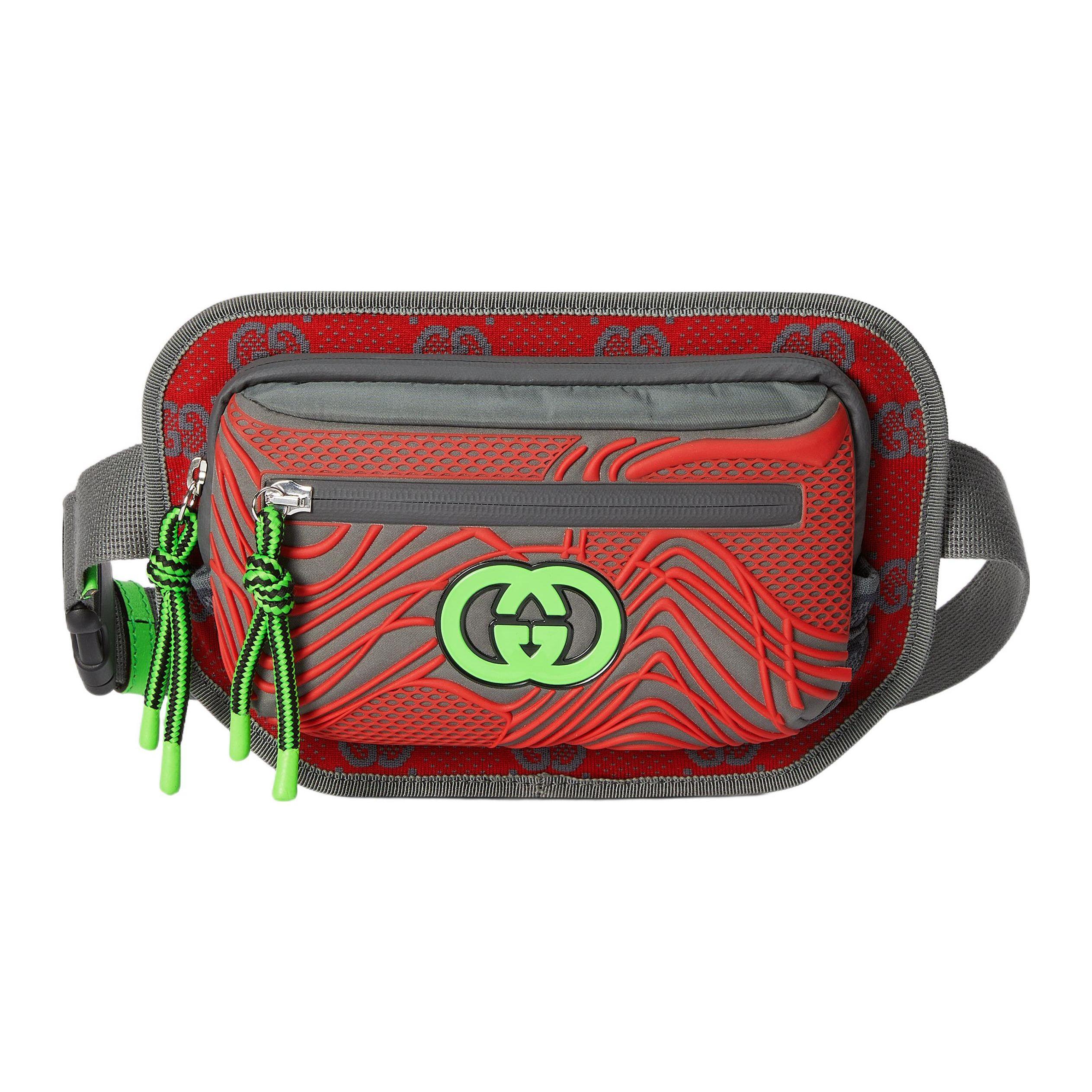 

Gucci GG Nylon Belt Bag Grey/Multicolor Men Bags 752102-FAB7U-8488 Basic Set (Bag+Dust Bag)