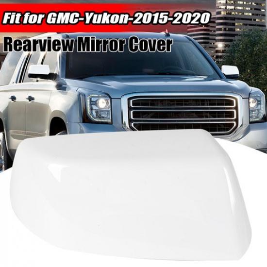 Right Side Rear Mirror Cover Cap Replacement White For 2015- Tahoe Yukon GMC