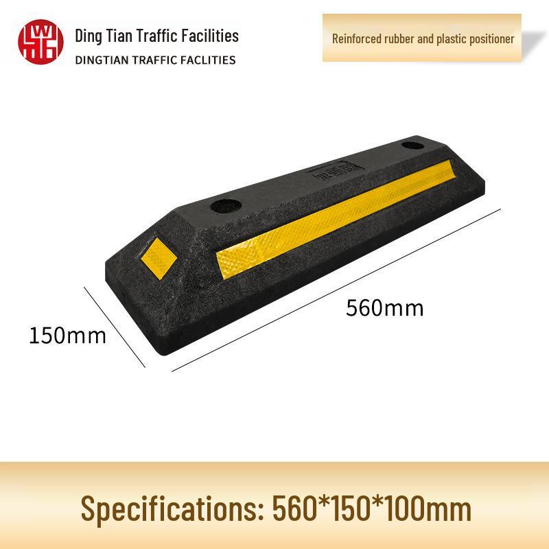 Heavy-Duty Rubber Wheel Chock Parking Stop