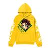 Anime Demon Slayer Hoodie Mens Winter Fleece Lined Oversized Casual Streetwear Pullover