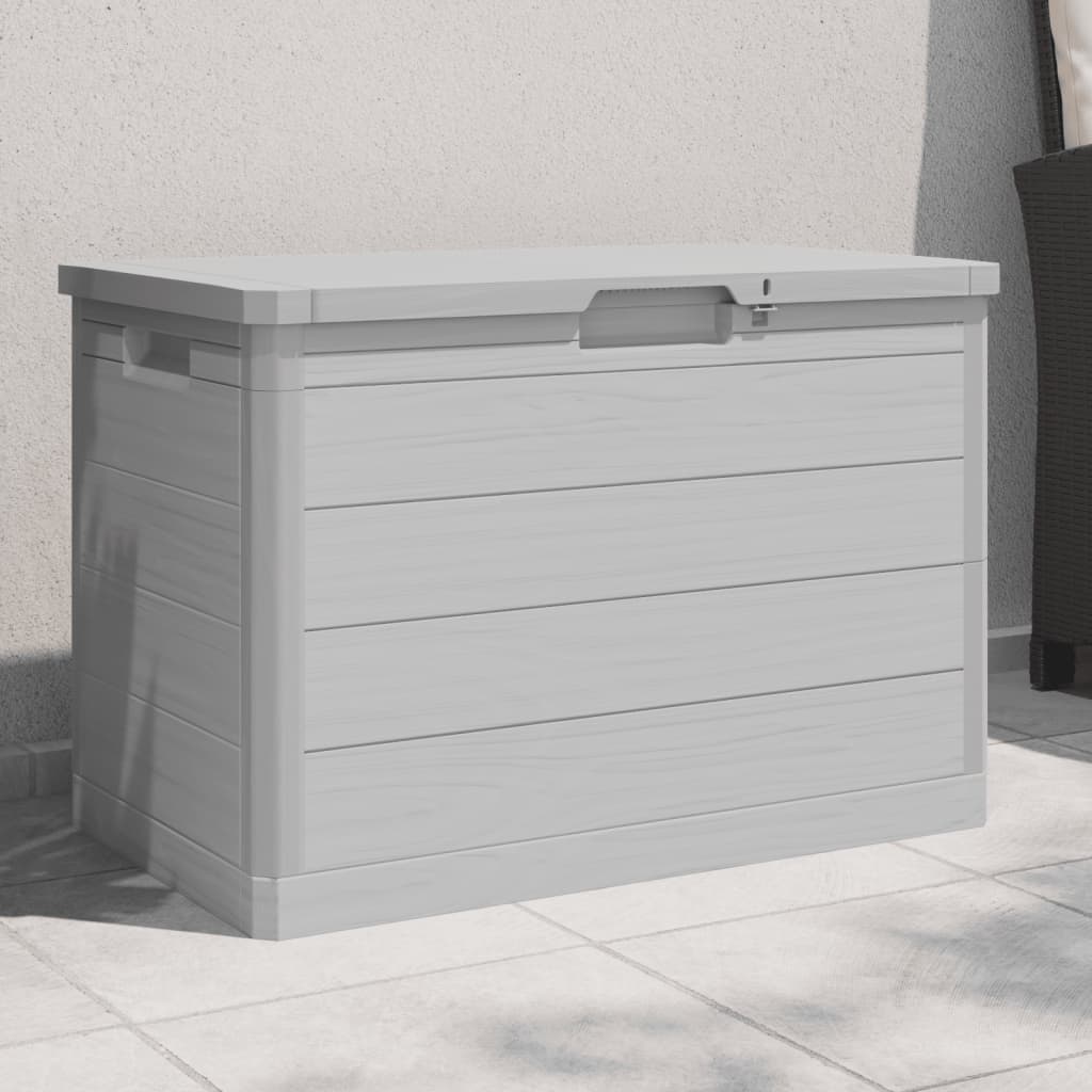 Outdoor Cushion Box Gray 77.5 X 44.5 X 53 Cm Polypropylene
