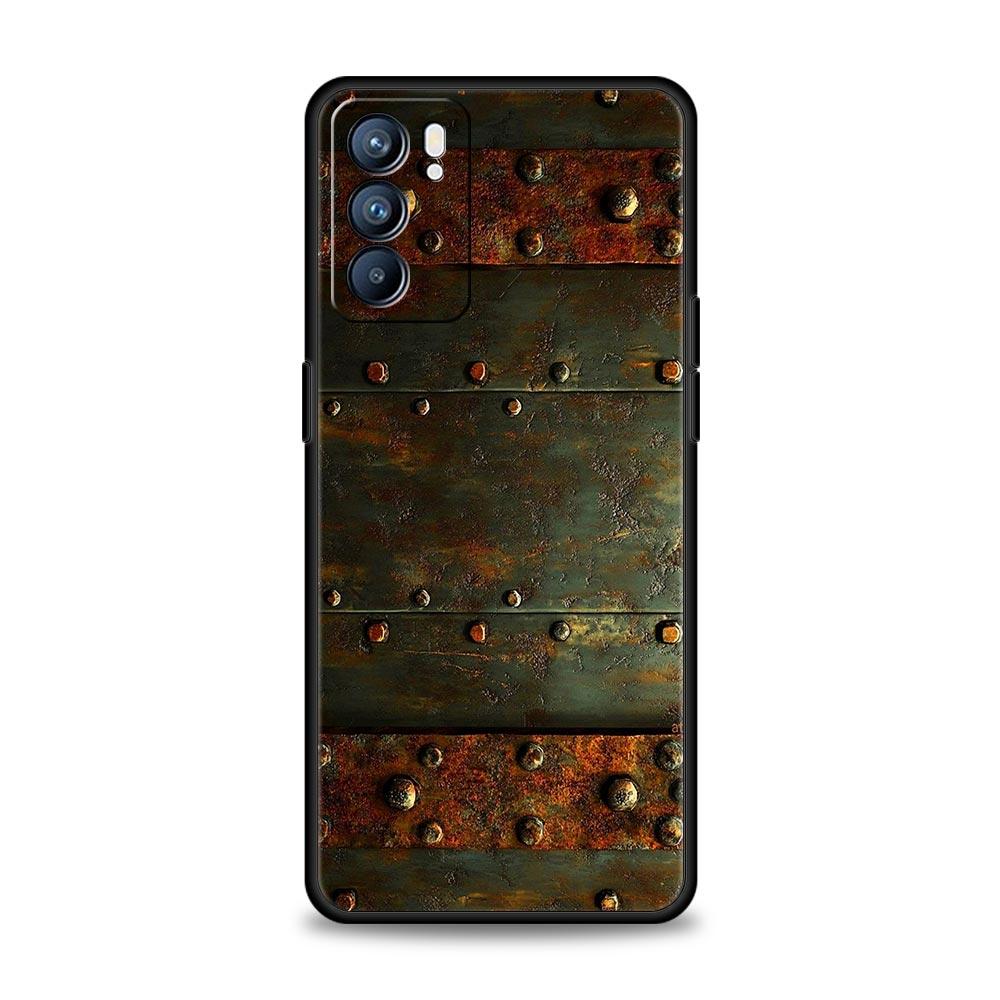 

Vintage Industrial Style Rusty Phone Case For Oppo Reno 13 12 11 10 7 F Find X5 X6 A98 A80 A79 A78 A57 A54 A31 A17 Pro Soft TPU Reno7 Pro 5G