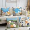 Cute Cat Mimi Cushion Cover For Pillow Printing Sofa Decoration Home Car Room Coffee Shop Office Nordic Simplicity