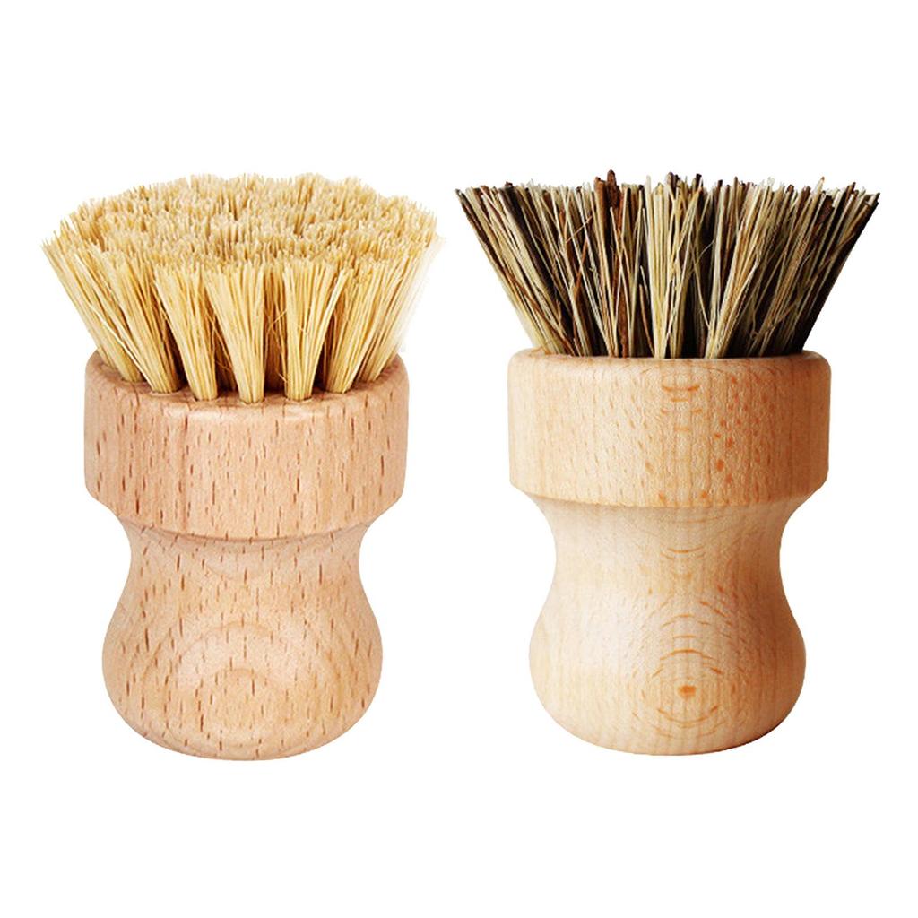 Cleaning Brush Round Japanese Scrub Brush Palm Brush for Espresso Machine