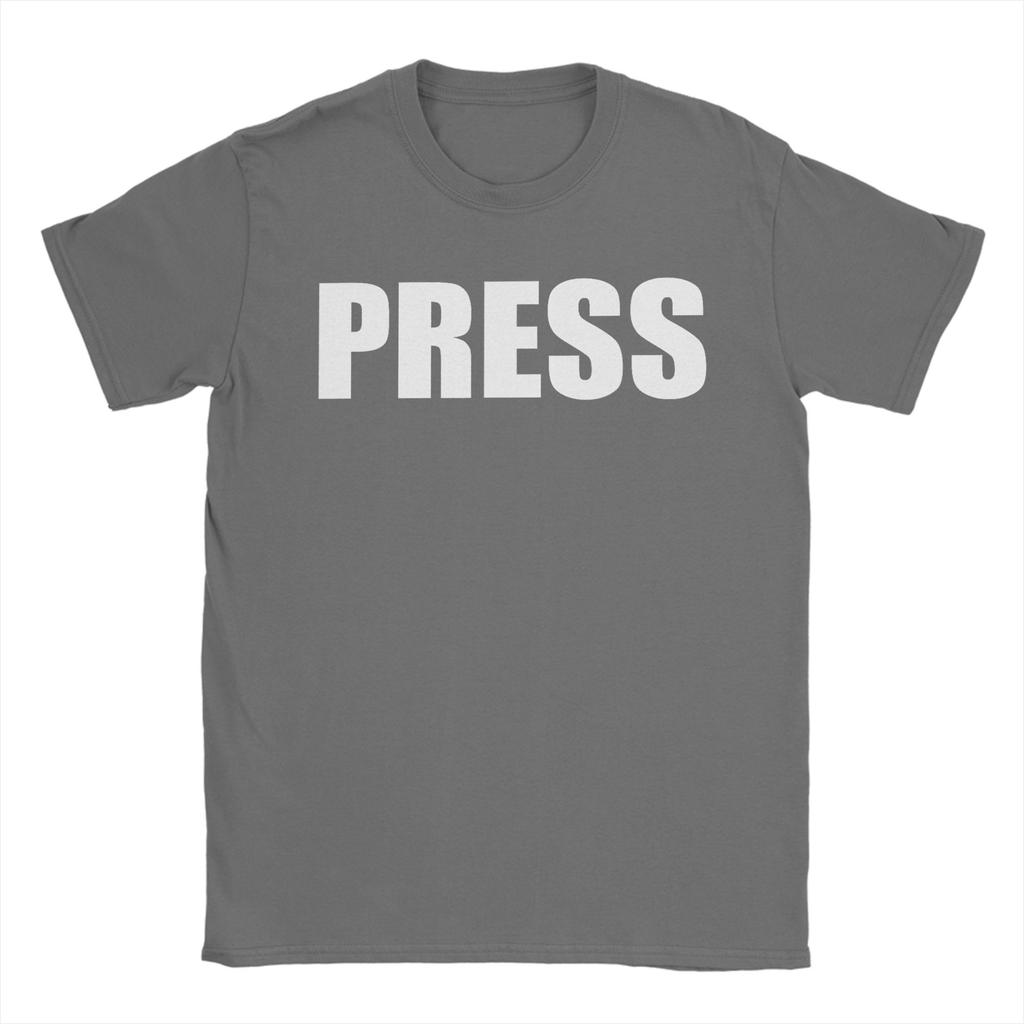 Unisex Press for Journalists Reporters T Shirts Cotton Clothes Vintage Short Sleeve Crew Neck Tees Summer TShirt