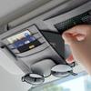 Multi-compartment Car Sun Visor Organizer Net Pocket Sun Visor Pocket  Interior Accessories