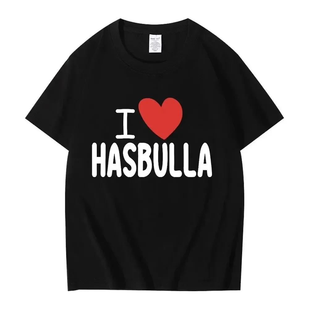 2024 Hasbulla Fighting T Shirt Mini Khabib Blogger T-Shirt Crew Neck Men Tees Retro Tops Funny Graphic Women Tshirt Streetwear