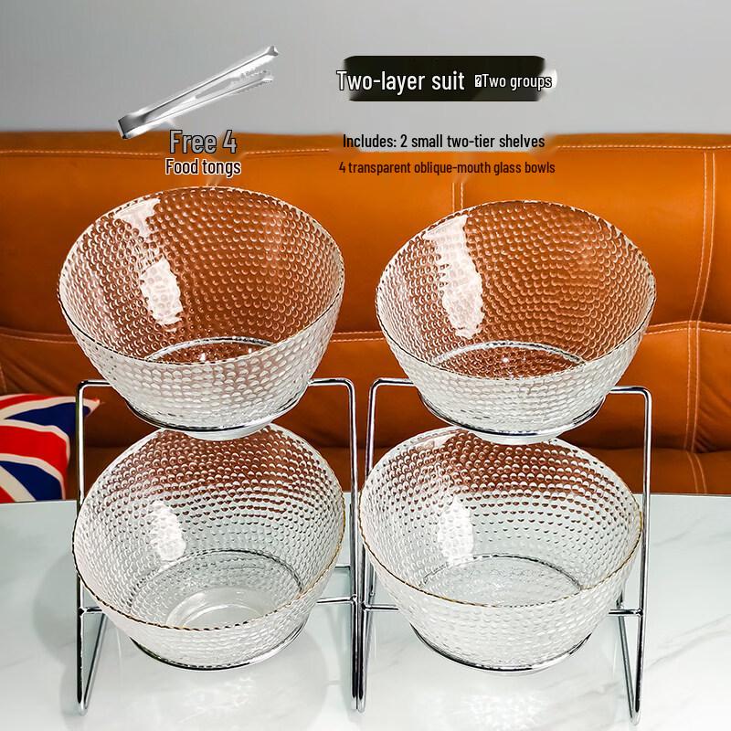 Jingbaodi Stainless Steel 2-Tier Buffet Food Display Stand