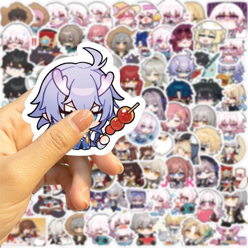 104080Pcs Kawaii Game Honkai Star Rail Anime Stickers Cartoon Decals Kids Toy Notebook Laptop Motorcycle Decoration Sticker
