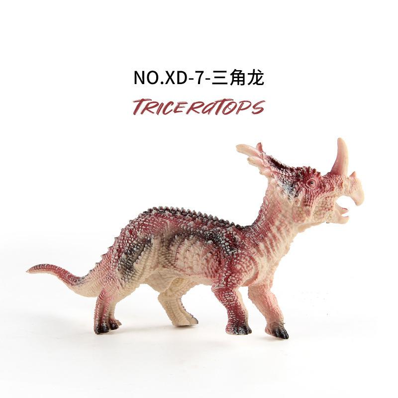 Factory Xd-7 Jurassic Simulation Dinosaur Animal Model, Mosasaurus Stegosaurus Triceratops Ornament Toy