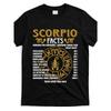 European Sizes Funny Scorpio Facts Graphic T-Shirt - Humorous Zodiac Sign Design with Scorpion Symbol  Playful Design, Comfortable Fit