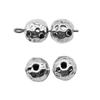 Floral Edge Spacer Beads Ornate Metal Small Hole Charms For Bohemian Beading Supplies