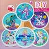5D DIY Diamonds Painting Cartoon Painting Unicorn Mermaid Mosaic Diamond Painting Kits DIY Home Decoration Children Gift