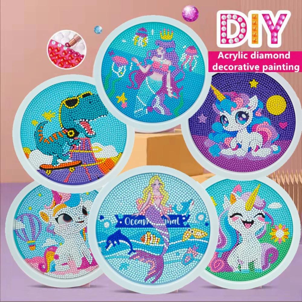 5D DIY Diamonds Painting Cartoon Painting Unicorn Mermaid Mosaic Diamond Painting Kits DIY Home Decoration Children Gift
