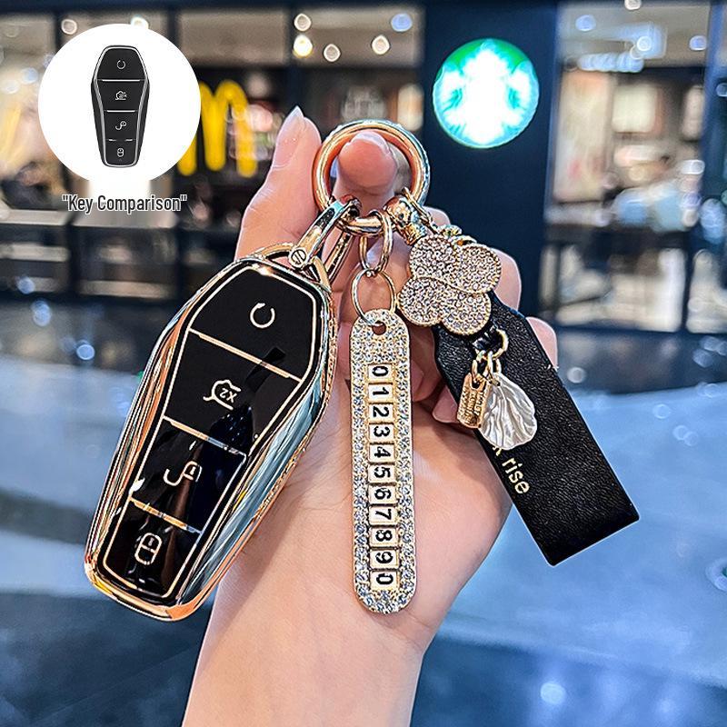 BYD Dolphin and Seal Key Case for Women