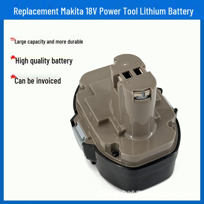 Compatible with Makita 18V Batteries: Replaces Makita 18V 3.0Ah Ni-Cd Batteries 1822, 1823, 1834.