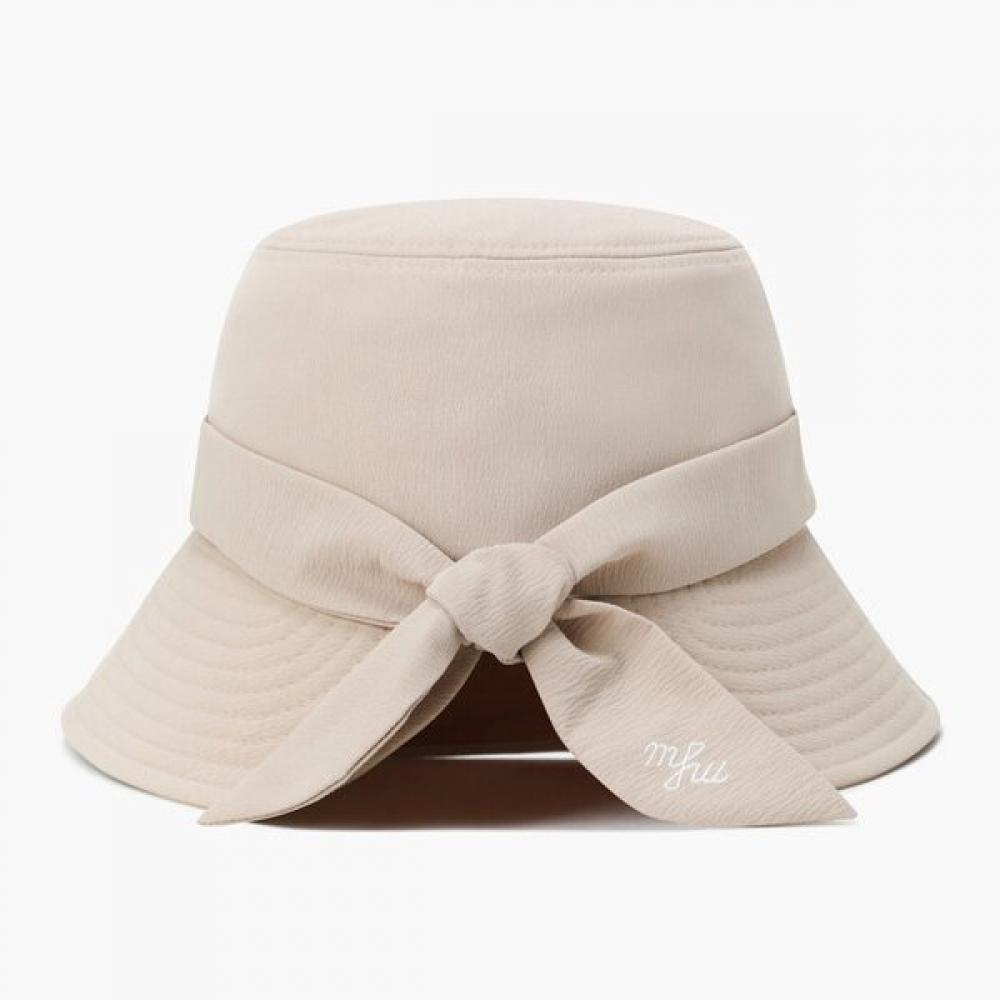 Munsingwear Women Ribbon Bucket Hat Beige Mr322lcp73