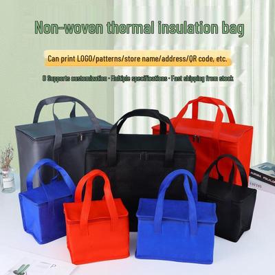 Isolierte Picknicktasche mit großem Fassungsvermögen - Tragbar, Verdickt, Vliesstoff, Gekühlter Thermobeutel