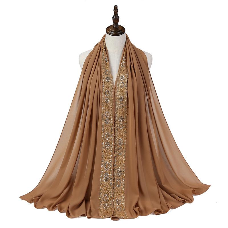 

женский мусульманский кружевной хиджаб из шифона-пузыря, шарф, мусульманский женский платок, исламские головные платки, арабский головной убор