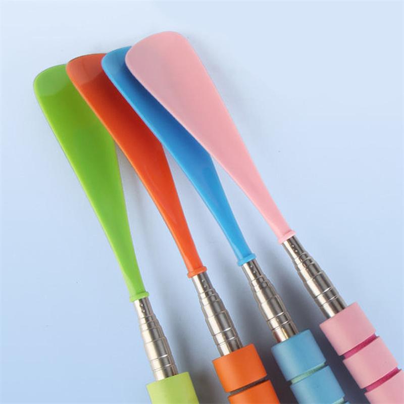 Professioneller Schuhanzieher ausziehbarer Edelstahl Schuhhelfer mit rutschfestem Griff Heimgebrauch langer Griff Schuhanzieher