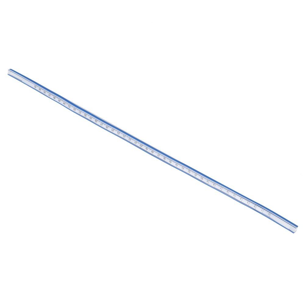 Bendable Plastic Metric Ruler Graduated Soft Measuring Tool Durable Flexible Curve Ruler Drawing 40cm/16in