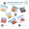 Homlly Reusable Sous Vide Food Vacuum Sealer Ziplock Bags (10 pcs set)