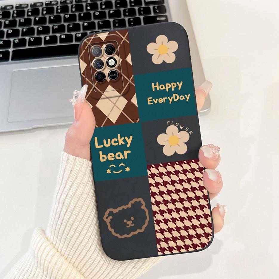Für Infinix Note 8i Hülle X683 X683B Luxus Kunst Bemalte Abdeckung Weiche TPU Handyhülle Für Infinix Note 8 X692 Note8 Note8i Rückseite