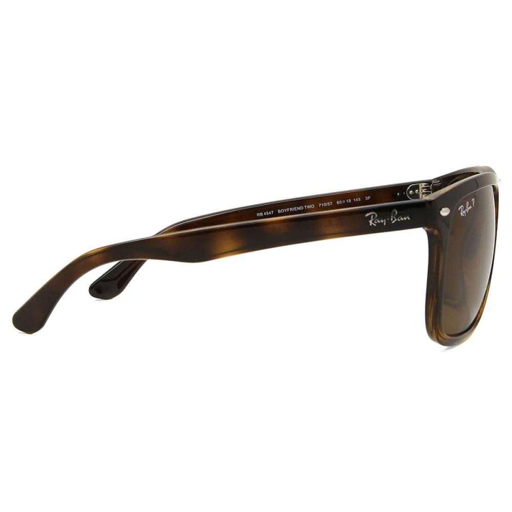 Ray Ban Rb4547 Boyfriend Two Polarized 710 57 Unisex Sunglasses