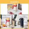 Insulated Travel Mug With Strap And Straw For Office And Outdoor Use