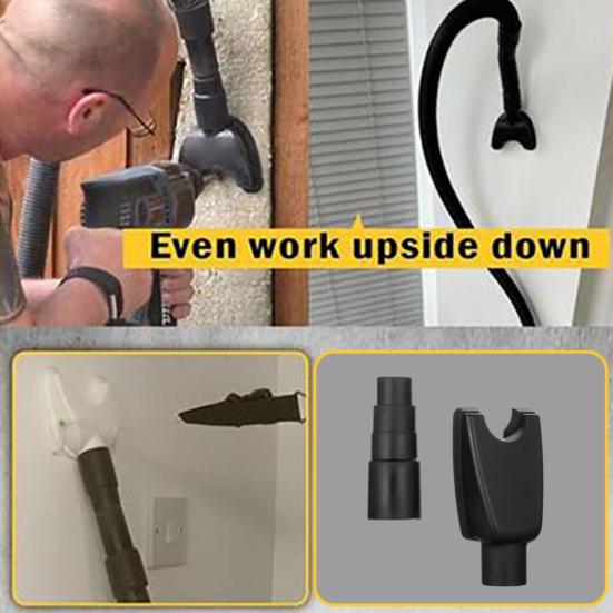 

Hand-Free Drill Dust Collector Vacuum Attachment Electric Drill Dust Collecting Bowl Woodworking Hole Saw Household Power Drill Ash Catcher чёрный